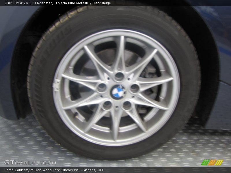 Toledo Blue Metallic / Dark Beige 2005 BMW Z4 2.5i Roadster