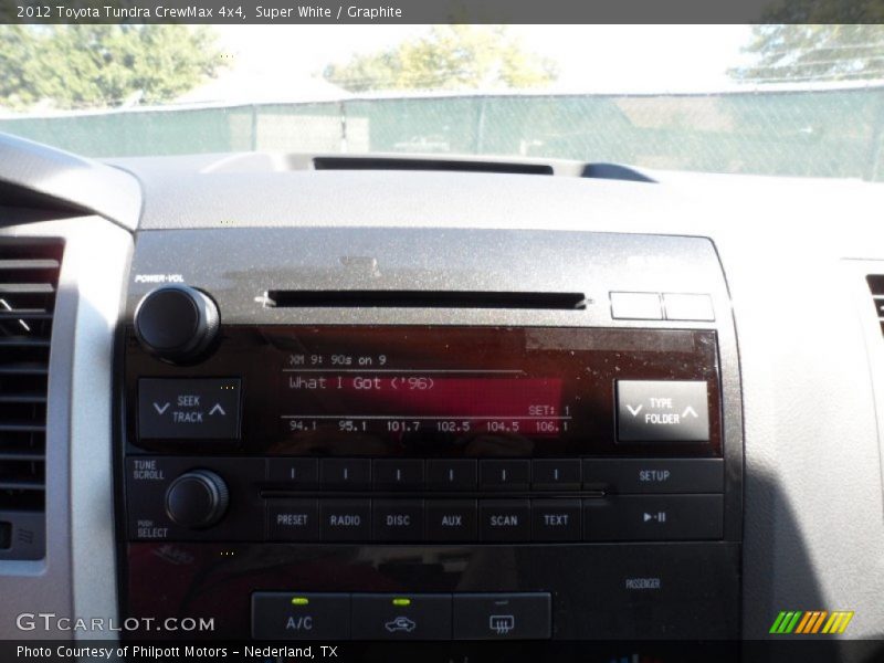 Super White / Graphite 2012 Toyota Tundra CrewMax 4x4