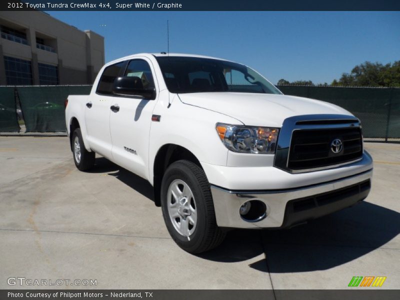 Super White / Graphite 2012 Toyota Tundra CrewMax 4x4