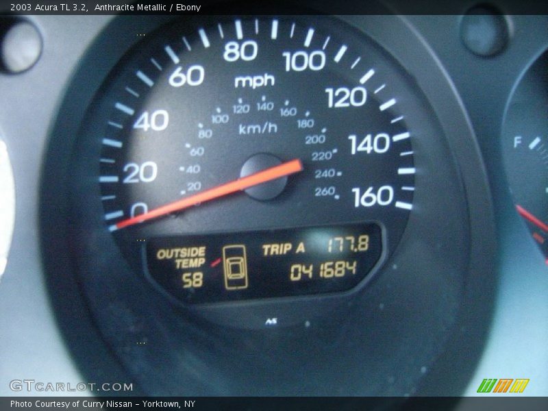 Anthracite Metallic / Ebony 2003 Acura TL 3.2