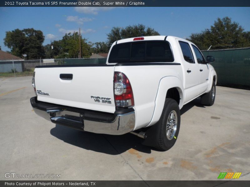 Super White / Graphite 2012 Toyota Tacoma V6 SR5 Prerunner Double Cab