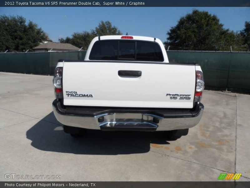 Super White / Graphite 2012 Toyota Tacoma V6 SR5 Prerunner Double Cab