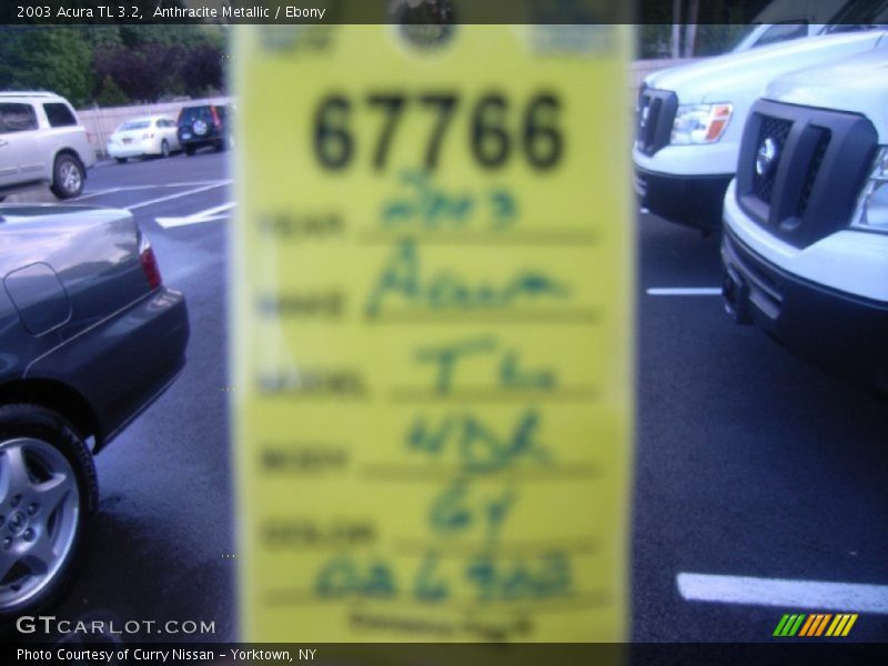 Anthracite Metallic / Ebony 2003 Acura TL 3.2