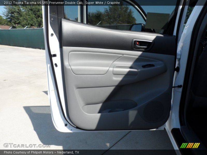 Super White / Graphite 2012 Toyota Tacoma V6 SR5 Prerunner Double Cab