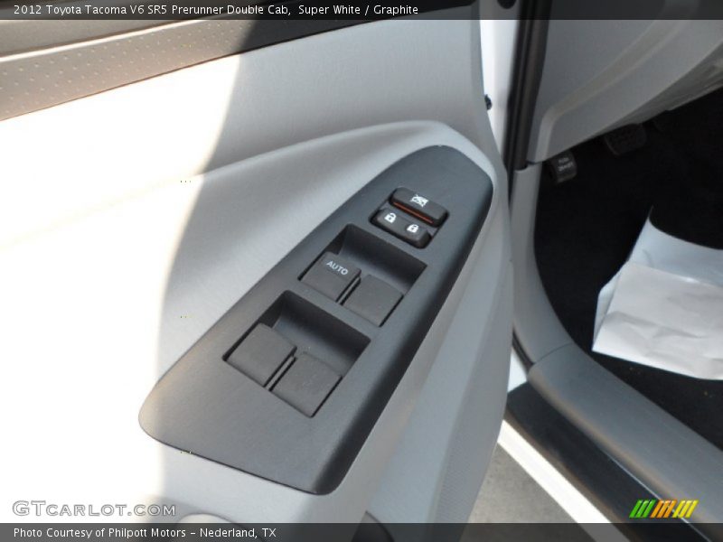 Super White / Graphite 2012 Toyota Tacoma V6 SR5 Prerunner Double Cab