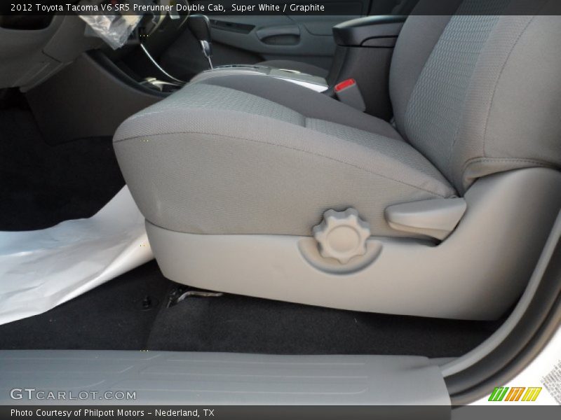 Super White / Graphite 2012 Toyota Tacoma V6 SR5 Prerunner Double Cab