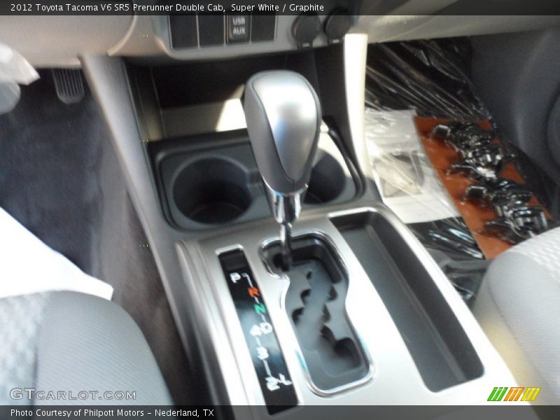 Super White / Graphite 2012 Toyota Tacoma V6 SR5 Prerunner Double Cab