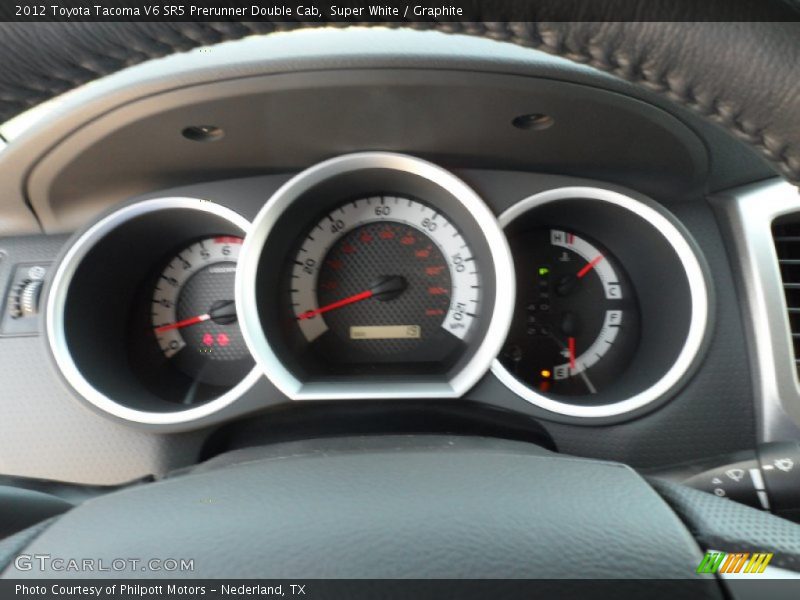 Super White / Graphite 2012 Toyota Tacoma V6 SR5 Prerunner Double Cab
