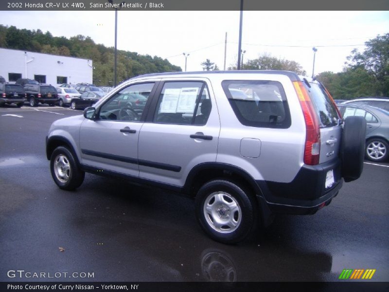 Satin Silver Metallic / Black 2002 Honda CR-V LX 4WD