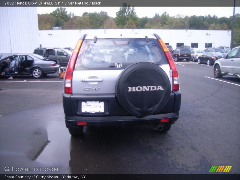 Satin Silver Metallic / Black 2002 Honda CR-V LX 4WD