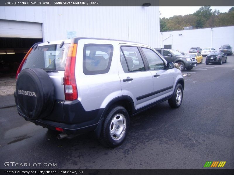 Satin Silver Metallic / Black 2002 Honda CR-V LX 4WD