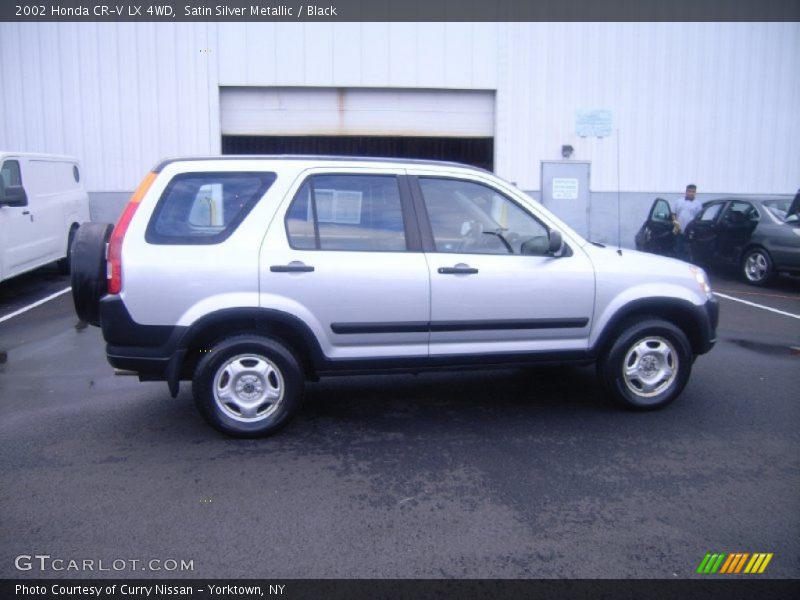 Satin Silver Metallic / Black 2002 Honda CR-V LX 4WD