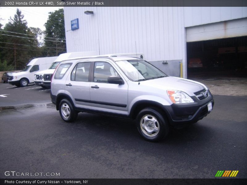 Satin Silver Metallic / Black 2002 Honda CR-V LX 4WD