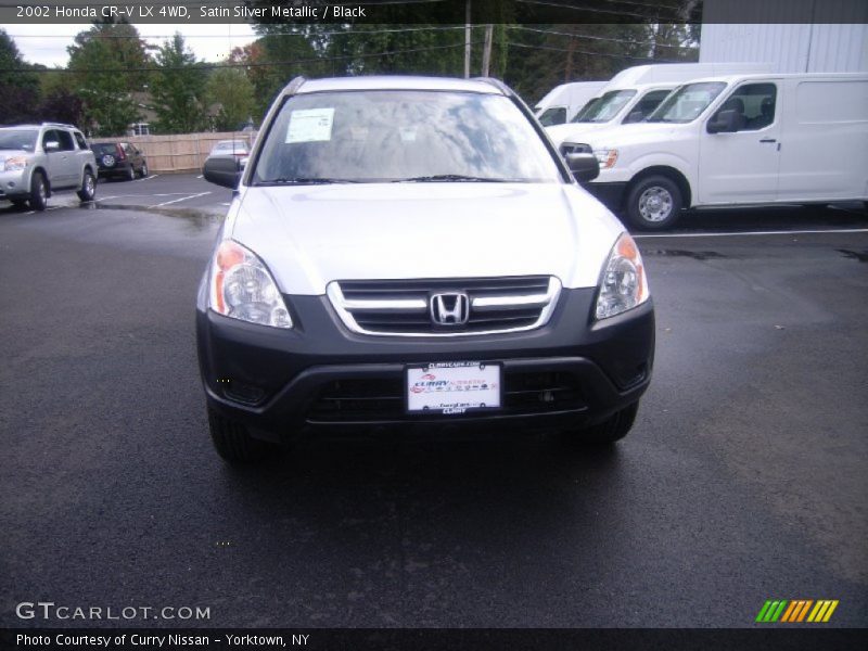 Satin Silver Metallic / Black 2002 Honda CR-V LX 4WD