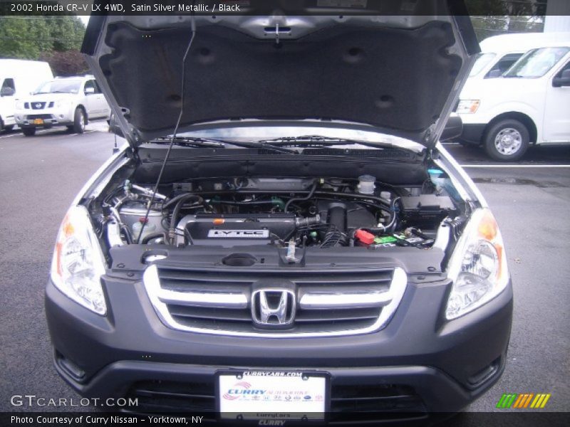Satin Silver Metallic / Black 2002 Honda CR-V LX 4WD