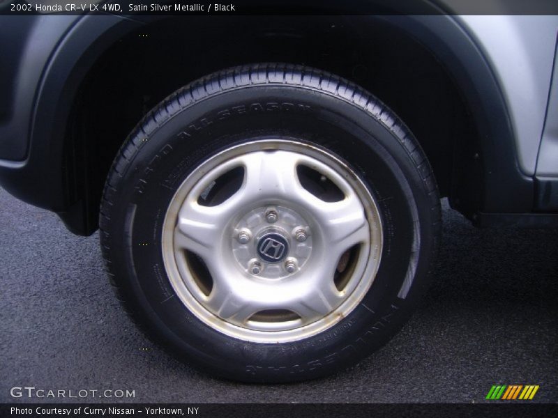 Satin Silver Metallic / Black 2002 Honda CR-V LX 4WD