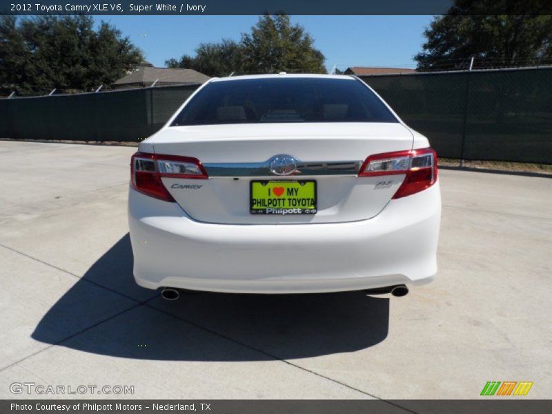 Super White / Ivory 2012 Toyota Camry XLE V6