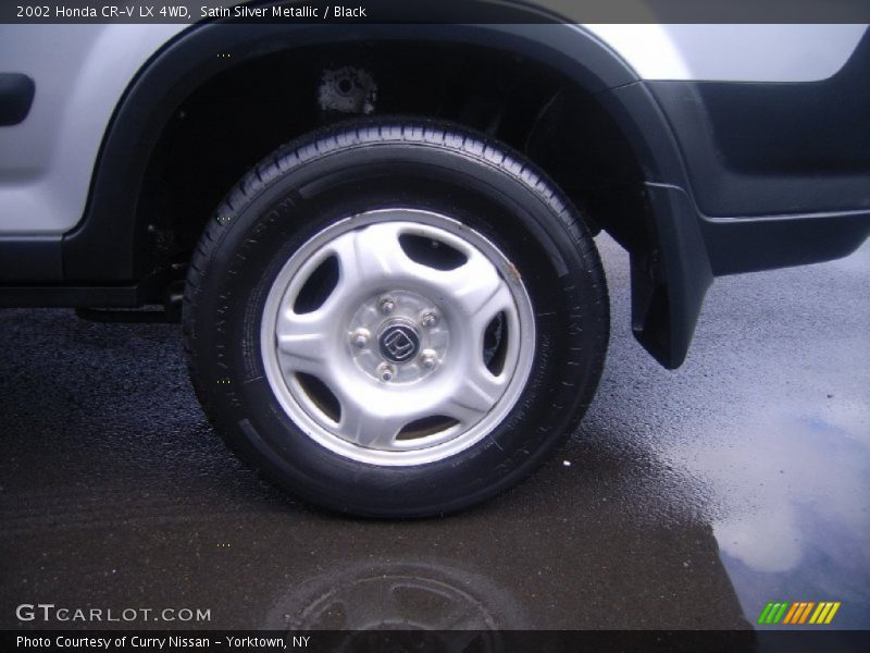 Satin Silver Metallic / Black 2002 Honda CR-V LX 4WD
