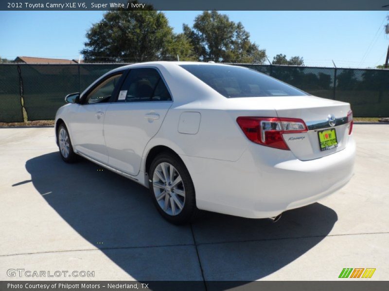 Super White / Ivory 2012 Toyota Camry XLE V6