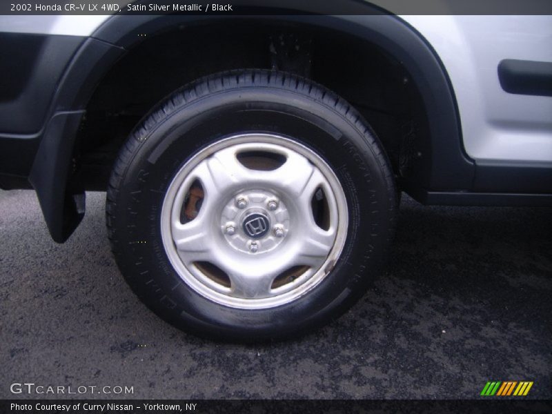 Satin Silver Metallic / Black 2002 Honda CR-V LX 4WD