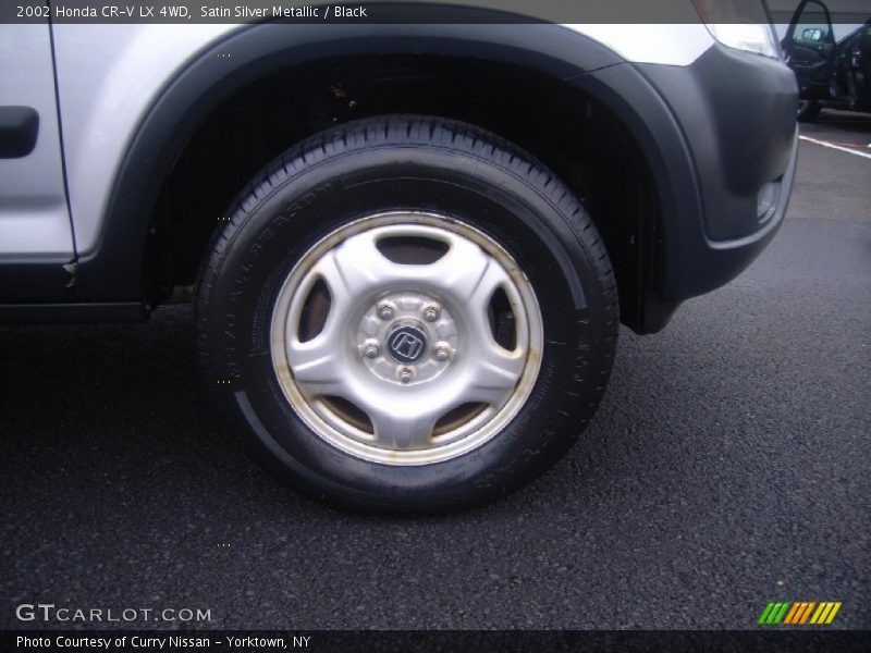 Satin Silver Metallic / Black 2002 Honda CR-V LX 4WD
