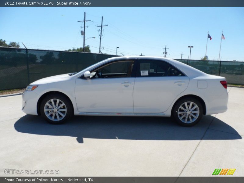 Super White / Ivory 2012 Toyota Camry XLE V6