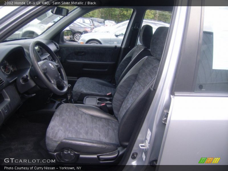 Satin Silver Metallic / Black 2002 Honda CR-V LX 4WD