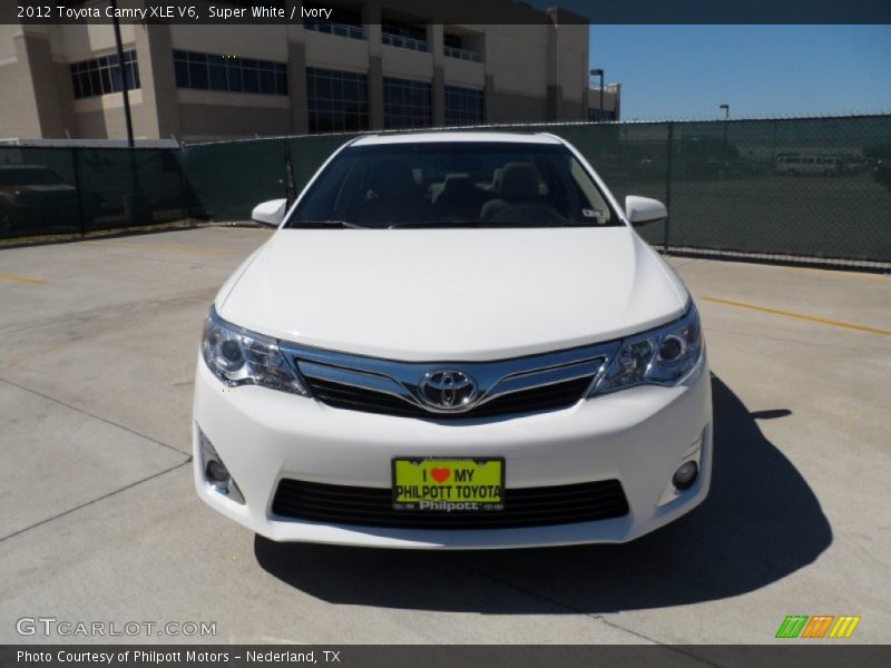 Super White / Ivory 2012 Toyota Camry XLE V6