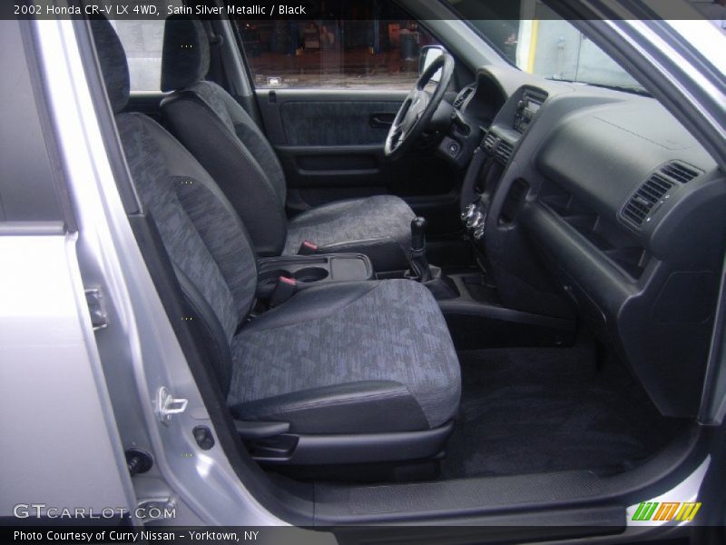 Satin Silver Metallic / Black 2002 Honda CR-V LX 4WD