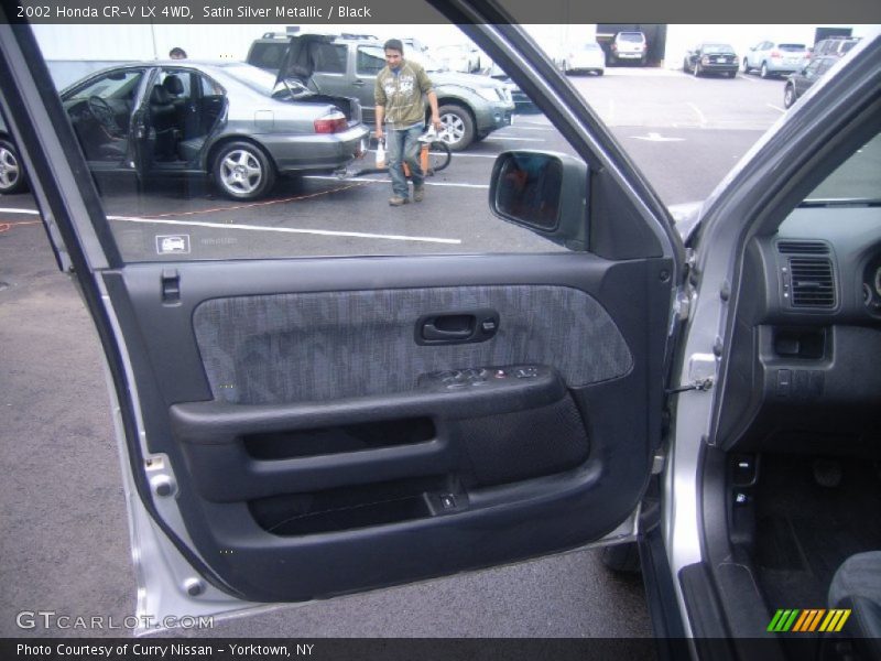 Satin Silver Metallic / Black 2002 Honda CR-V LX 4WD