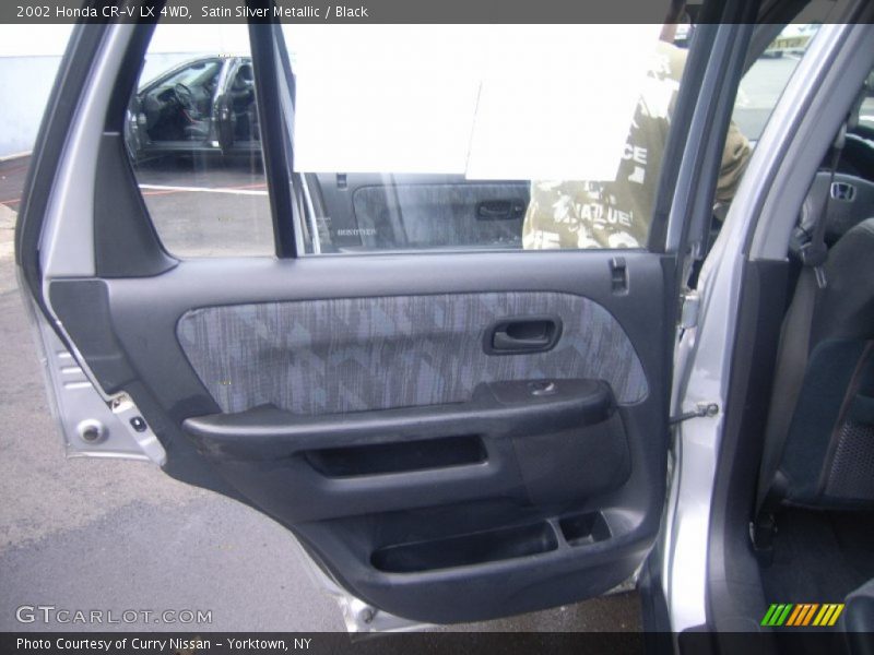 Satin Silver Metallic / Black 2002 Honda CR-V LX 4WD