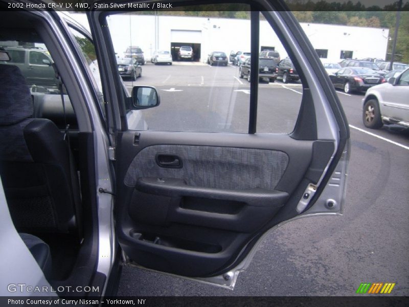 Satin Silver Metallic / Black 2002 Honda CR-V LX 4WD
