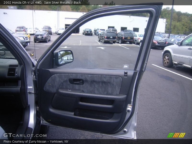 Satin Silver Metallic / Black 2002 Honda CR-V LX 4WD