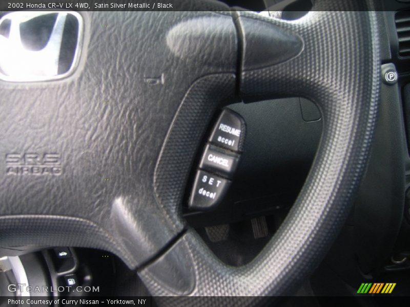Satin Silver Metallic / Black 2002 Honda CR-V LX 4WD