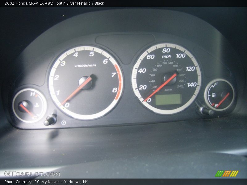 Satin Silver Metallic / Black 2002 Honda CR-V LX 4WD