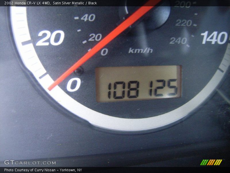 Satin Silver Metallic / Black 2002 Honda CR-V LX 4WD
