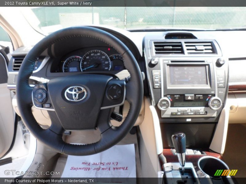 Super White / Ivory 2012 Toyota Camry XLE V6