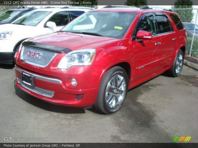 Crystal Red Tintcoat / Ebony 2012 GMC Acadia Denali AWD