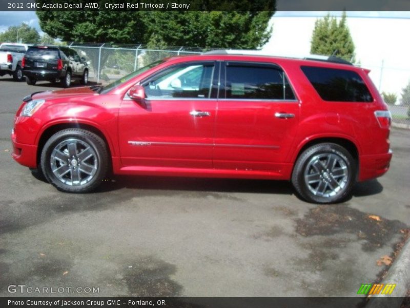 Crystal Red Tintcoat / Ebony 2012 GMC Acadia Denali AWD