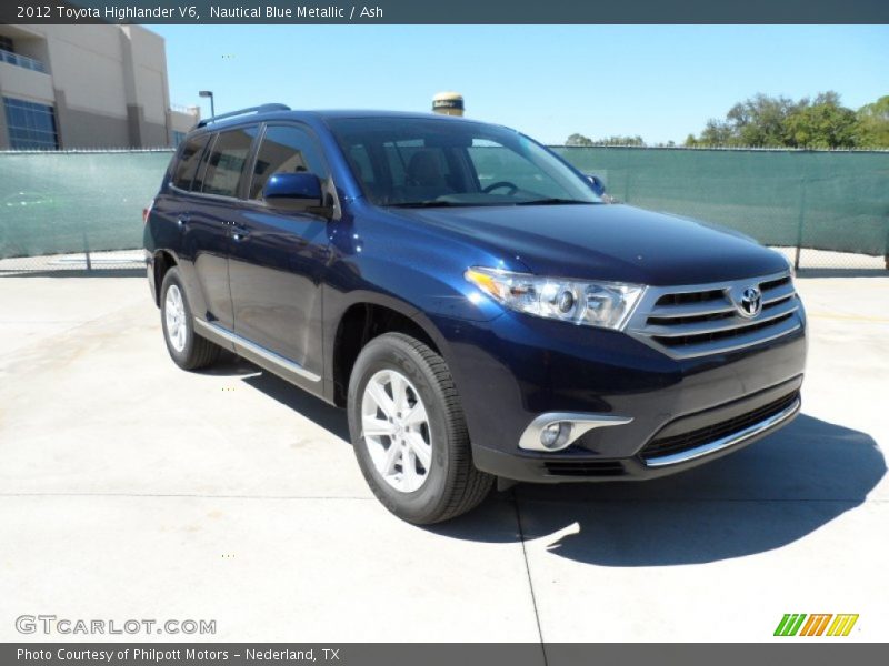 Nautical Blue Metallic / Ash 2012 Toyota Highlander V6