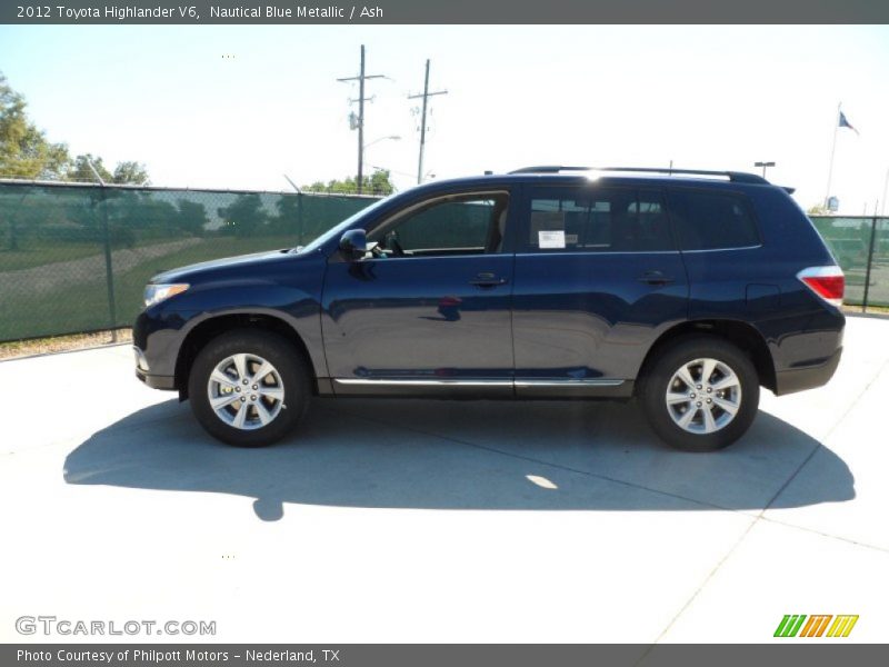Nautical Blue Metallic / Ash 2012 Toyota Highlander V6