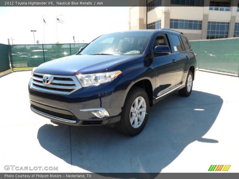 Nautical Blue Metallic / Ash 2012 Toyota Highlander V6