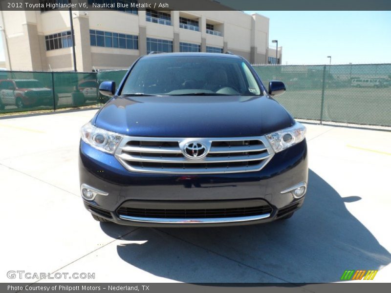 Nautical Blue Metallic / Ash 2012 Toyota Highlander V6