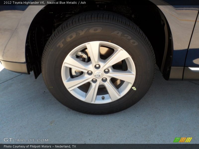 Nautical Blue Metallic / Ash 2012 Toyota Highlander V6