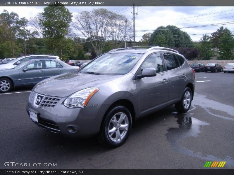 Gotham Gray Metallic / Black 2008 Nissan Rogue SL AWD