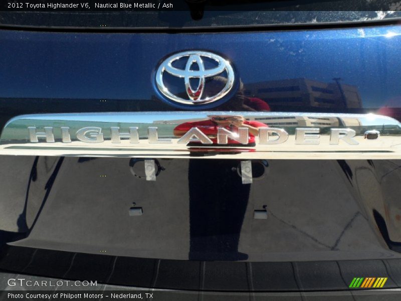 Nautical Blue Metallic / Ash 2012 Toyota Highlander V6