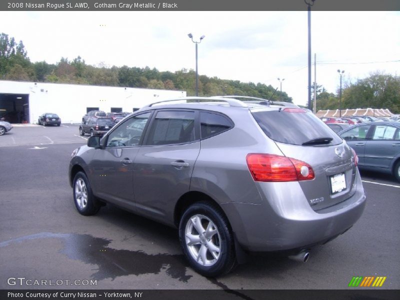 Gotham Gray Metallic / Black 2008 Nissan Rogue SL AWD