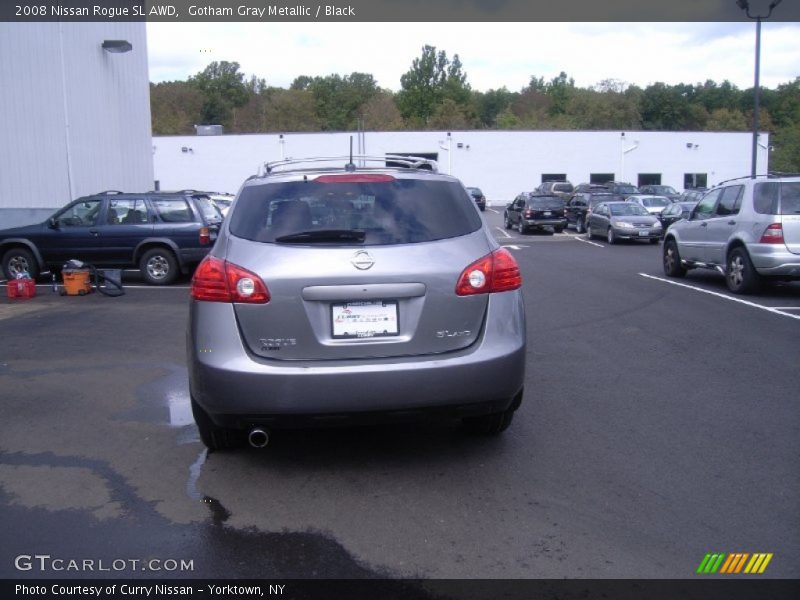 Gotham Gray Metallic / Black 2008 Nissan Rogue SL AWD