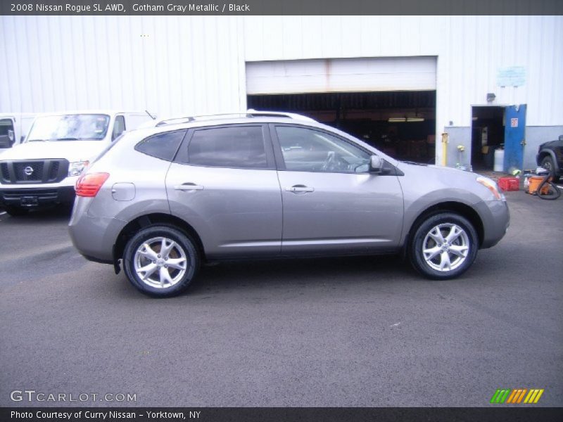 Gotham Gray Metallic / Black 2008 Nissan Rogue SL AWD