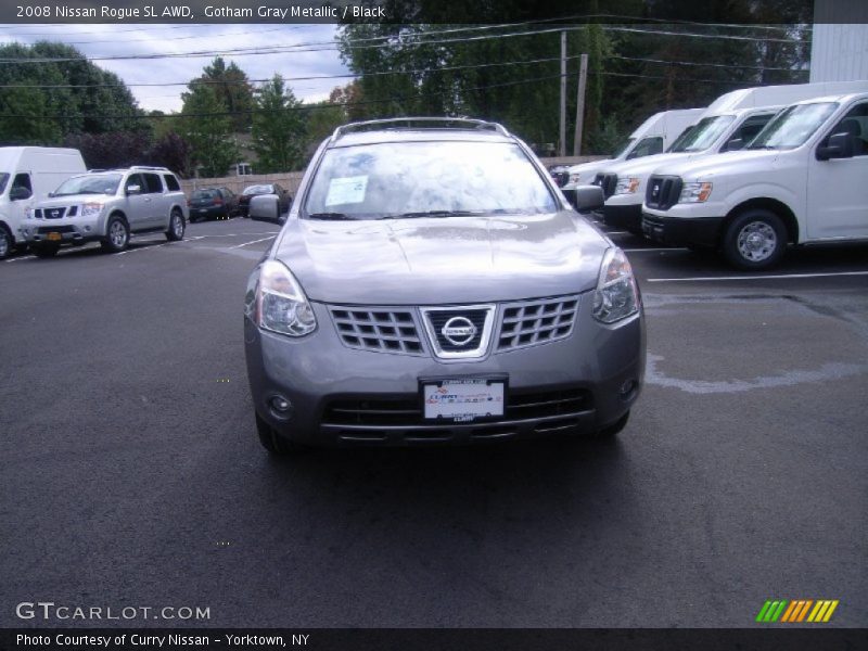 Gotham Gray Metallic / Black 2008 Nissan Rogue SL AWD